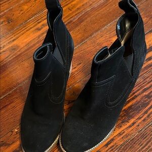 Blondo Black Suede Ankle Booties